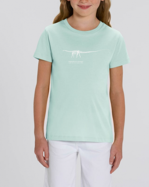 T-Shirt Diplodocus Caribbean blue