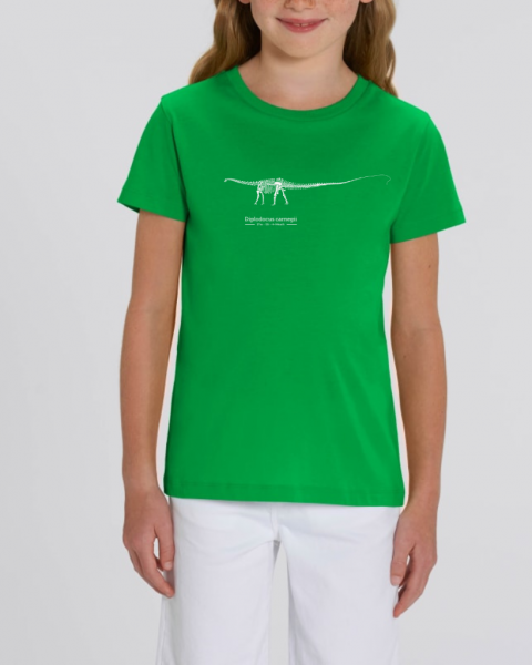 T-Shirt Diplodocus Skelett Fresh green